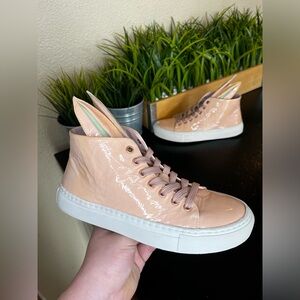 Minna Parikka Women Leather Bunny Ears Sneaker Pink